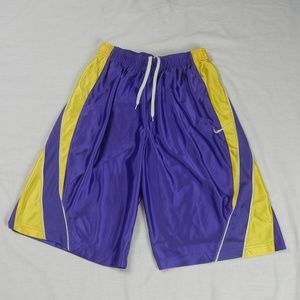 Nike Lakers Colors Youth Large Athletic Shorts